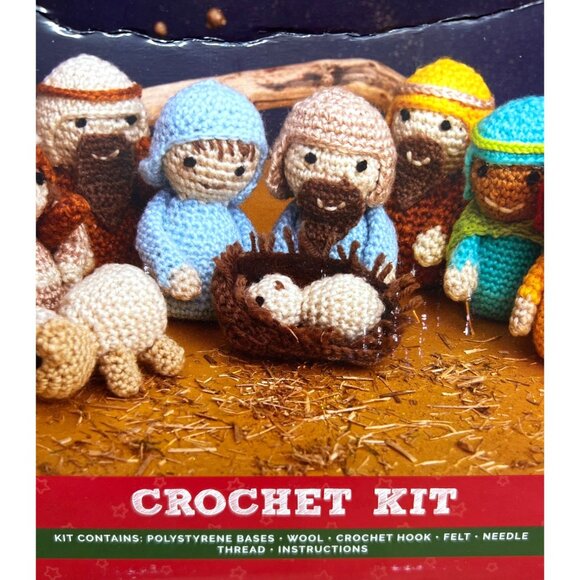 Nativity Scene Crochet Kit 9 Pieces - Picture 3 of 5